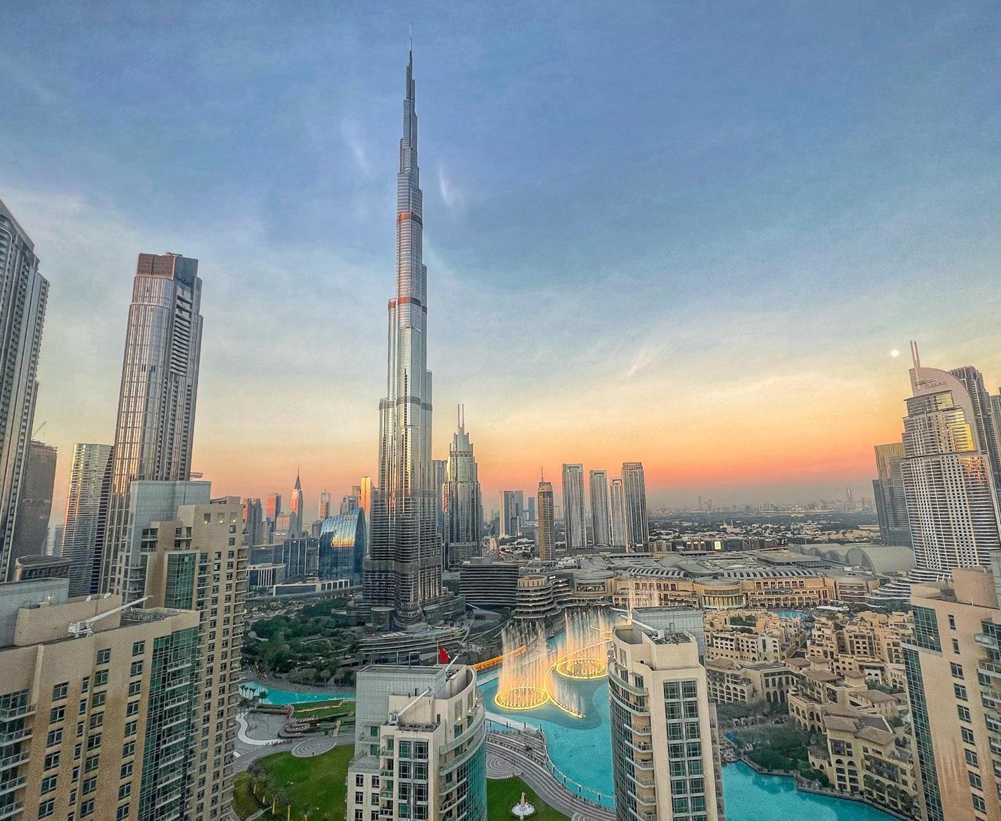 Prestige Living 2Br With Full Burj Khalifa And Fountain View By Auberge Дубай Екстер'єр фото